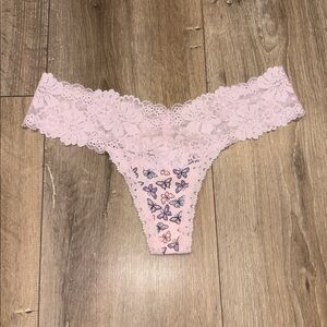 PINK Victoria’s Secret Lace Thong Panty